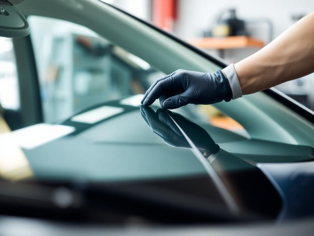 Glassco auto glass technician at work