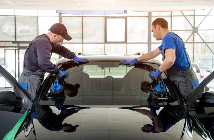 auto glass back window service in Langley